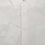 Raw Edge Linen Shirt - G R A Y E