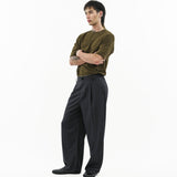 Raw Edge Tailored Pants - Midnight - G R A Y E