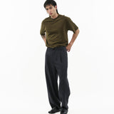 Raw Edge Tailored Pants - Midnight - G R A Y E