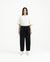 Relaxed Elasticated Pants 2.0 - Black - G R A Y E