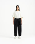 Relaxed Elasticated Pants 2.0 - Black - G R A Y E