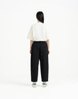 Relaxed Elasticated Pants 2.0 - Black - G R A Y E