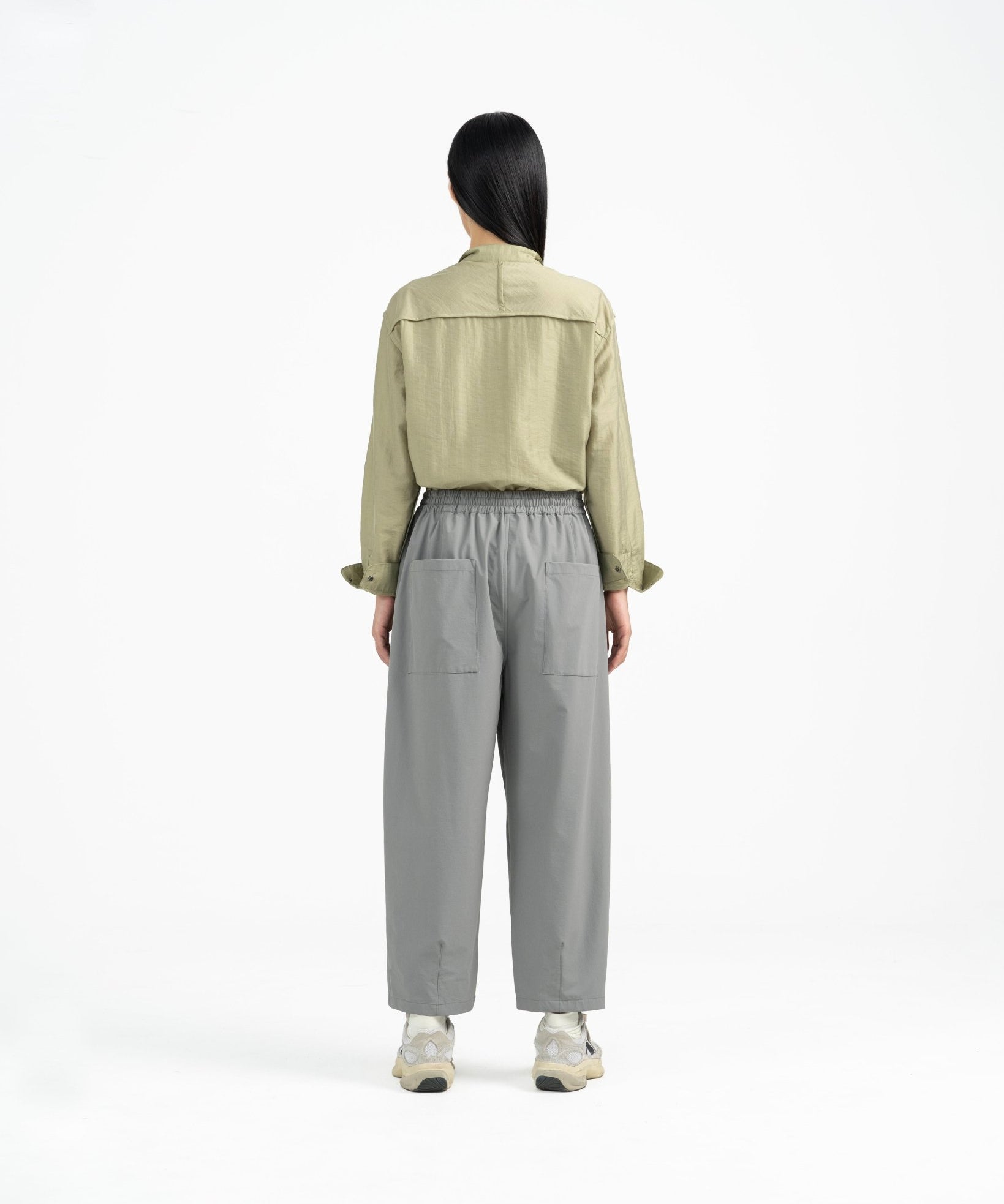 Relaxed Elasticated Pants 2.0 - Gray - G R A Y E