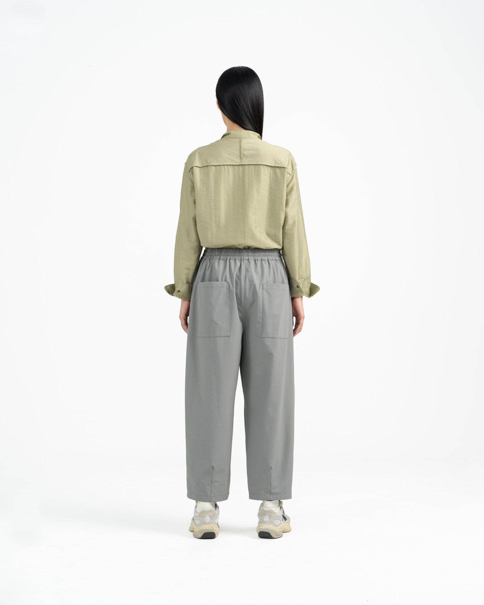 Relaxed Elasticated Pants 2.0 - Gray - G R A Y E