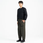 Relaxed Elasticated Pants 2.0 - Olive - G R A Y E
