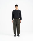 Relaxed Elasticated Pants 2.0 - Olive - G R A Y E