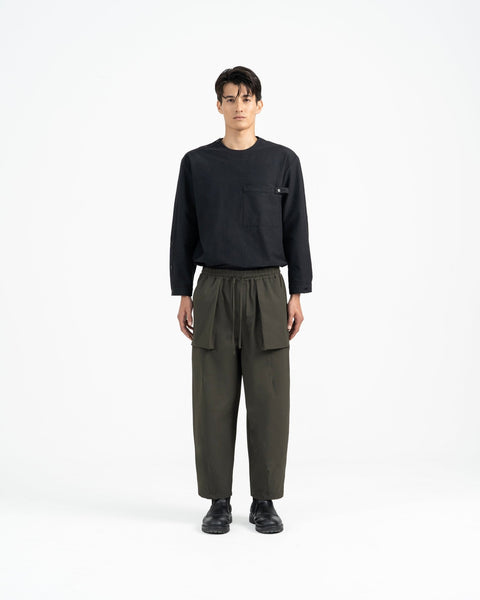 Relaxed Elasticated Trousers 2.0 - Olive – G R A Y E