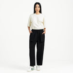Relaxed Elasticated Trousers 2.0 - Black - G R A Y E