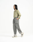 Relaxed Elasticated Trousers 2.0 - Gray - G R A Y E