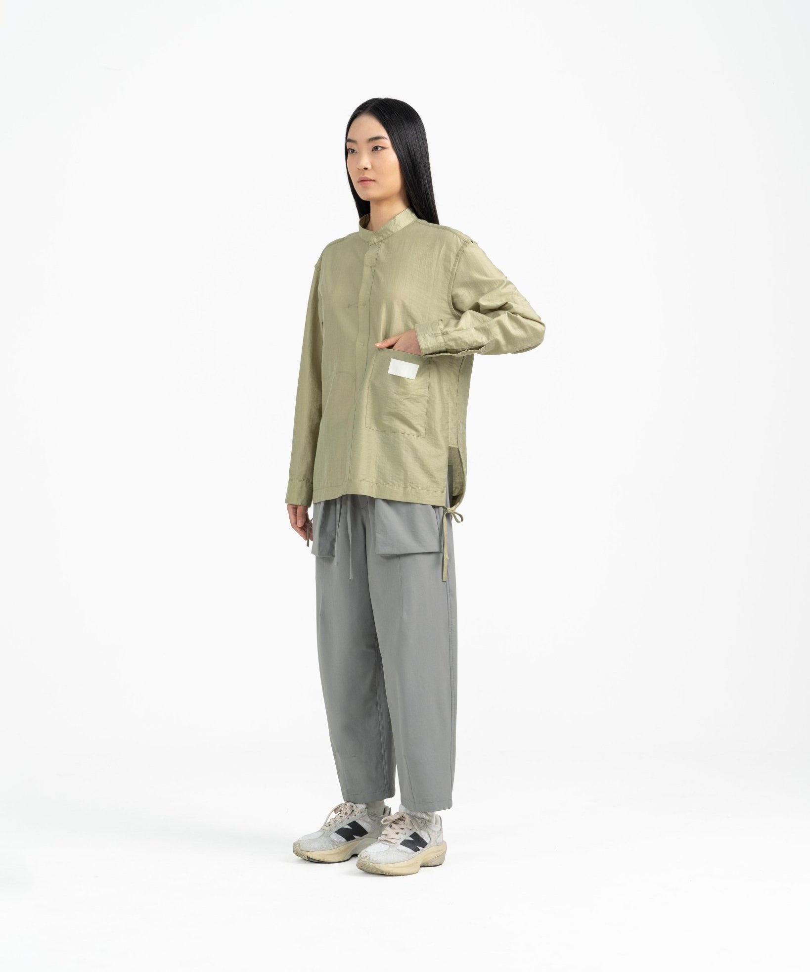 Reversible Binding Shirt - Pear - G R A Y E
