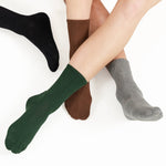 Ribbed Crew Socks - G R A Y E