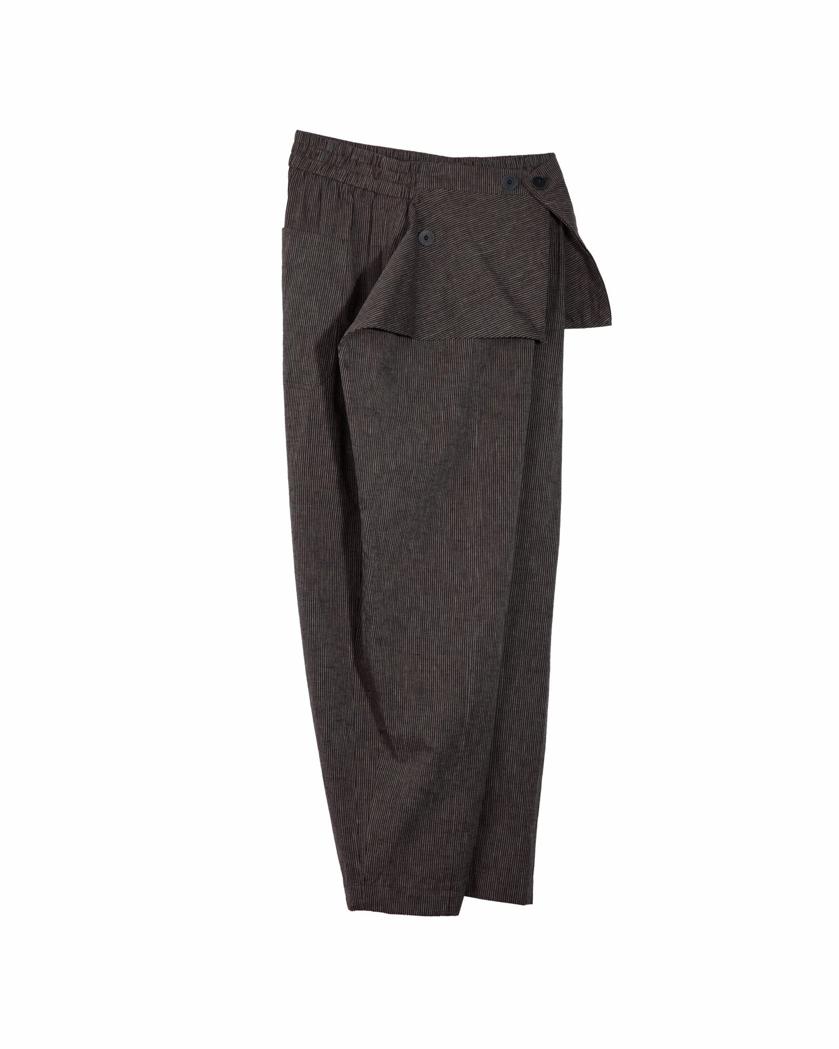 Sash Wrap Trousers - Brown - G R A Y E