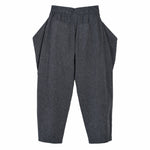 Sash Wrap Trousers - Pinstripe Blue - G R A Y E