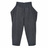 Sash Wrap Trousers - Pinstripe Blue - G R A Y E