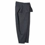 Sash Wrap Trousers - Pinstripe Blue - G R A Y E