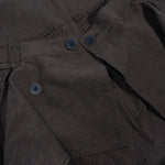 Sash Wrap Trousers - Pinstripe Brown - G R A Y E