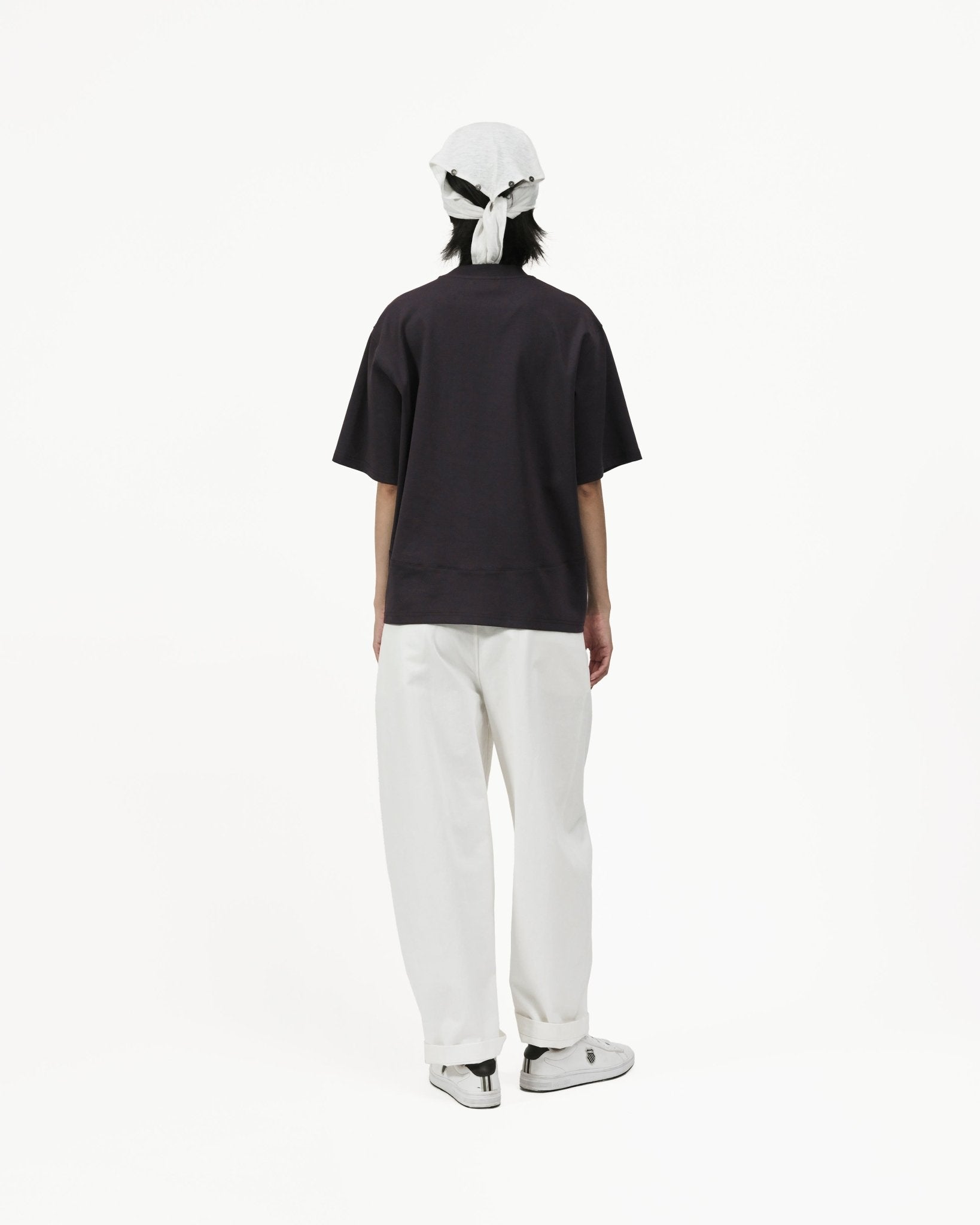 Seamline Crewneck Tee - Dusk Plum - G R A Y E