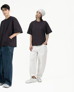 Seamline Crewneck Tee - Dusk Plum - G R A Y E