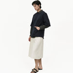 Seamline Crewneck Tee - Navy - G R A Y E