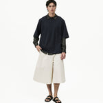 Seamline Crewneck Tee - Navy - G R A Y E