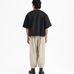 Shōto Baseball Collar Top 2.0 - Black - G R A Y E