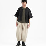 Shōto Baseball Collar Top 2.0 - Black - G R A Y E