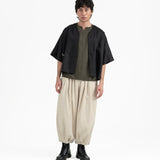 Shōto Baseball Collar Top 2.0 - Black - G R A Y E
