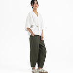 Shōto Baseball Collar Top 2.0 - Pure White - G R A Y E