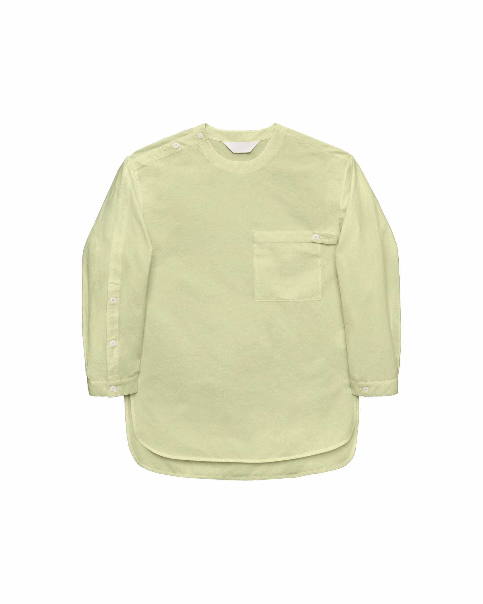 Sleeve Placket Shirt - Avocado - G R A Y E