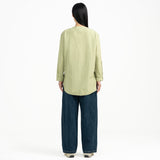 Sleeve Placket Shirt - Avocado - G R A Y E