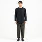 Sleeve Placket Shirt - Black - G R A Y E
