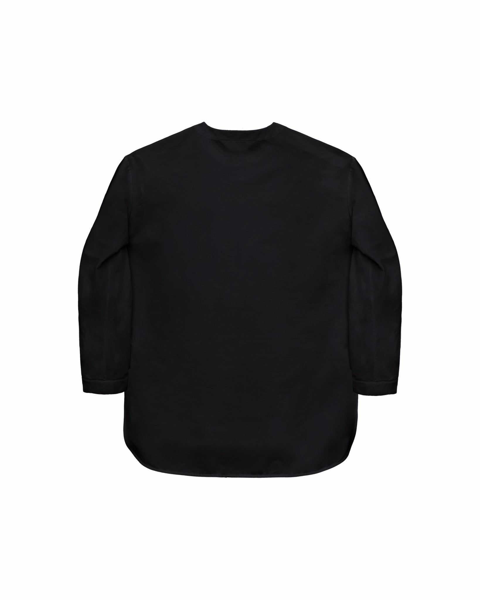 Sleeve Placket Shirt - Black - G R A Y E