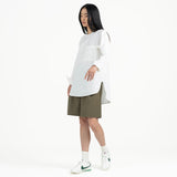 Sleeve Placket Shirt - White - G R A Y E