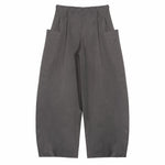 SOLOTEX® Barrel - Leg Trousers - Gray - G R A Y E