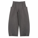 SOLOTEX® Barrel - Leg Trousers - Gray - G R A Y E