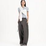 SOLOTEX® Barrel - Leg Trousers - Gray - G R A Y E