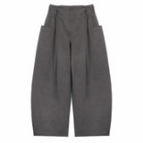 SOLOTEX® Barrel - Leg Trousers - Gray - G R A Y E