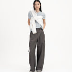 SOLOTEX® Barrel - Leg Trousers - Gray - G R A Y E