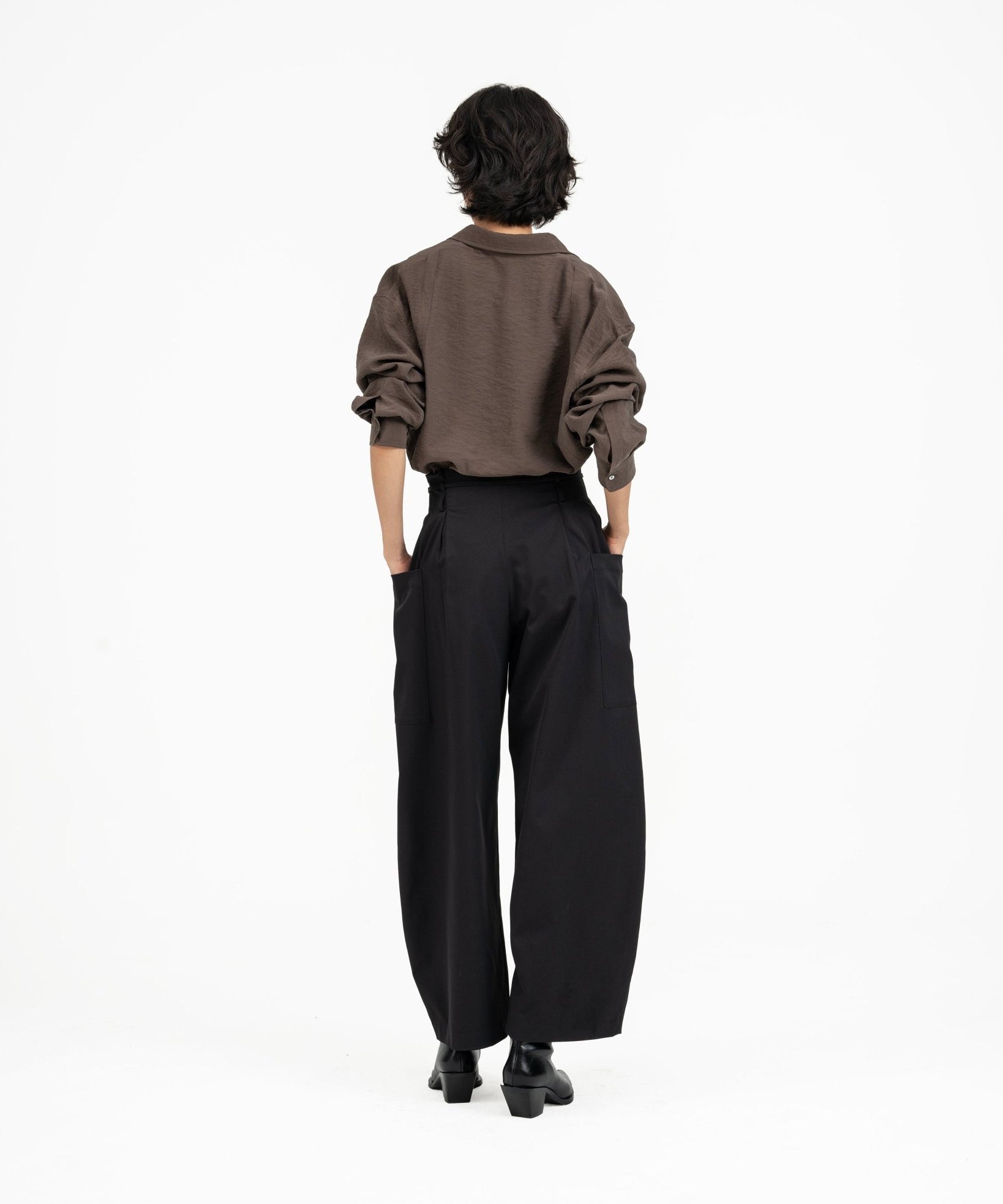 SOLOTEX® Barrel - Leg Trousers - G R A Y E