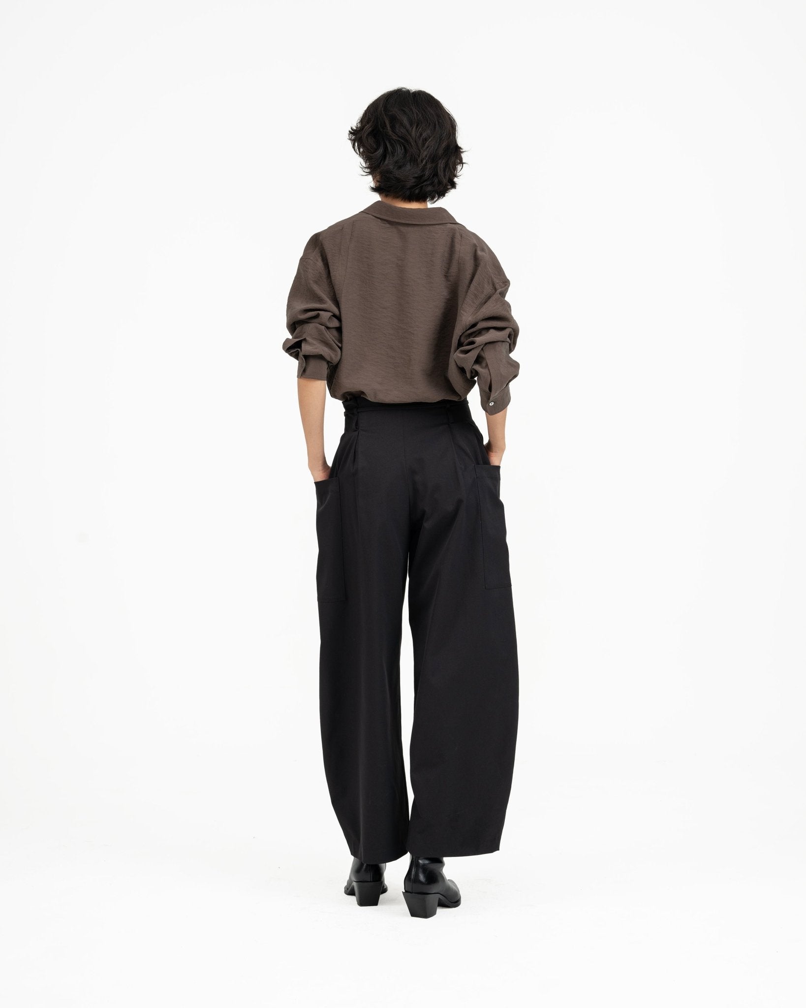 SOLOTEX® Barrel - Leg Trousers - G R A Y E