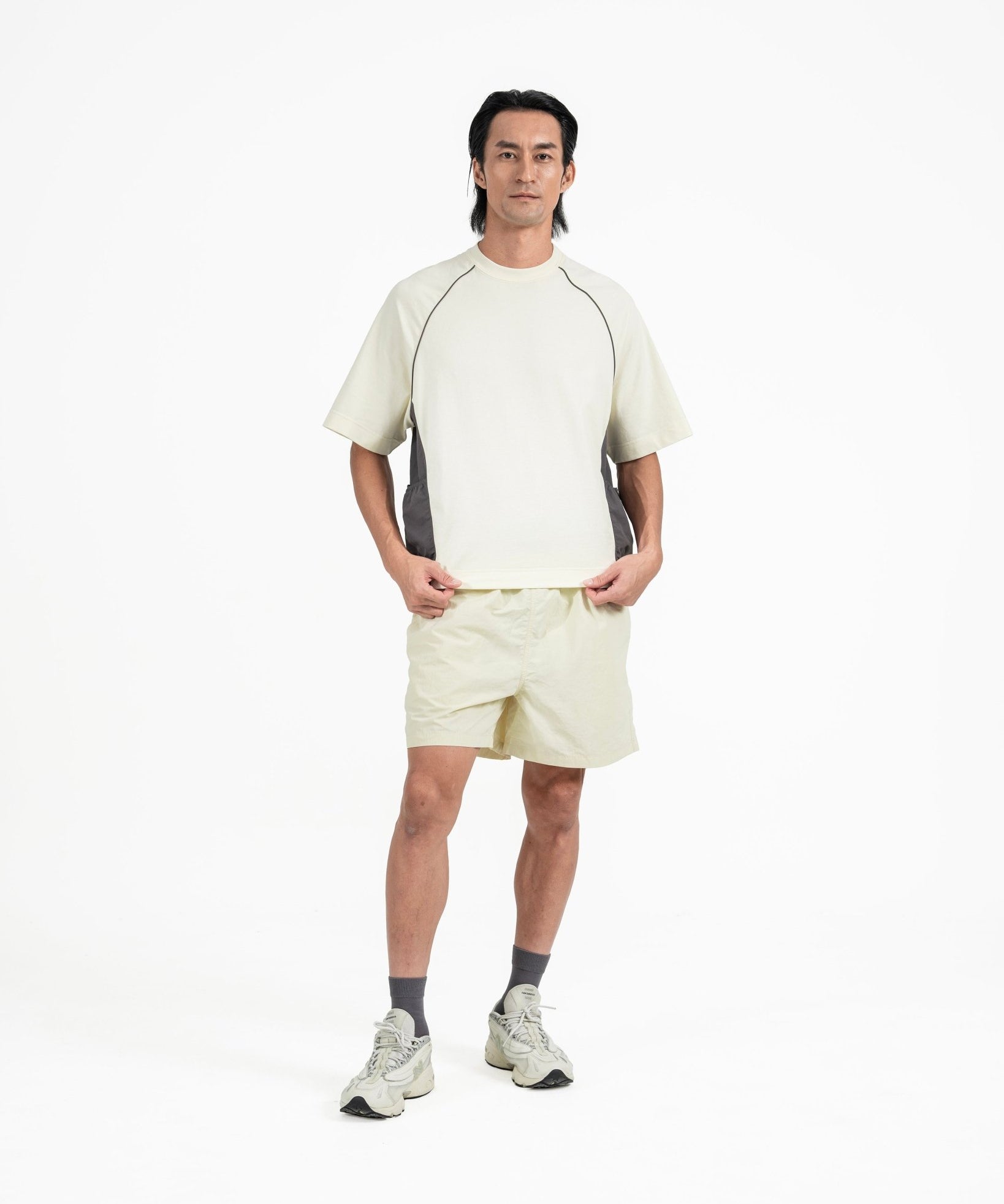Sorona Panelled Tee - G R A Y E