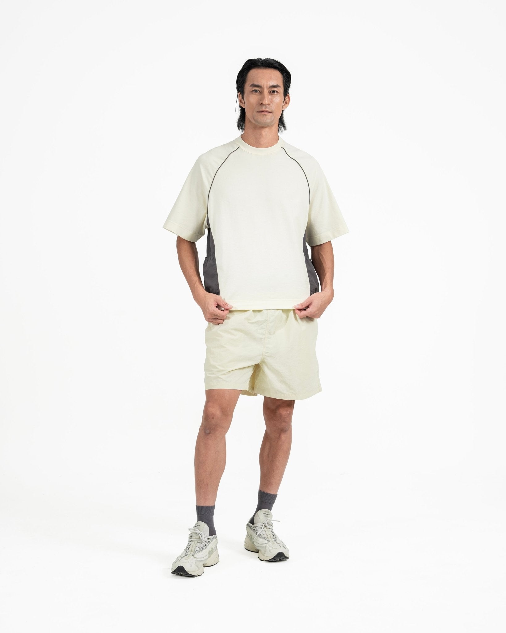 Sorona Panelled Tee - G R A Y E