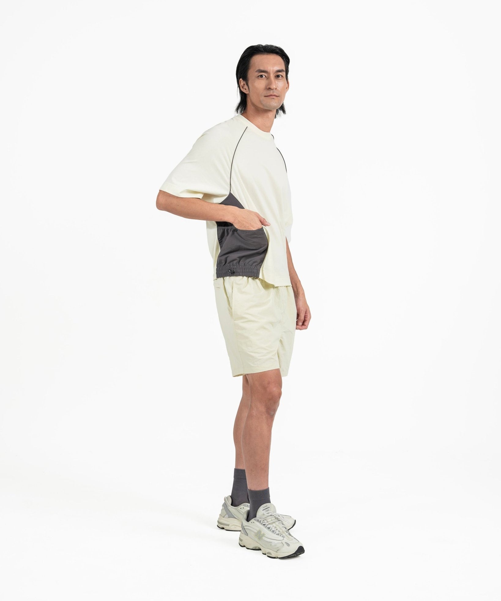 Sorona Panelled Tee - G R A Y E