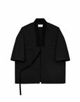 Stark Kimono Coat - Black - G R A Y E