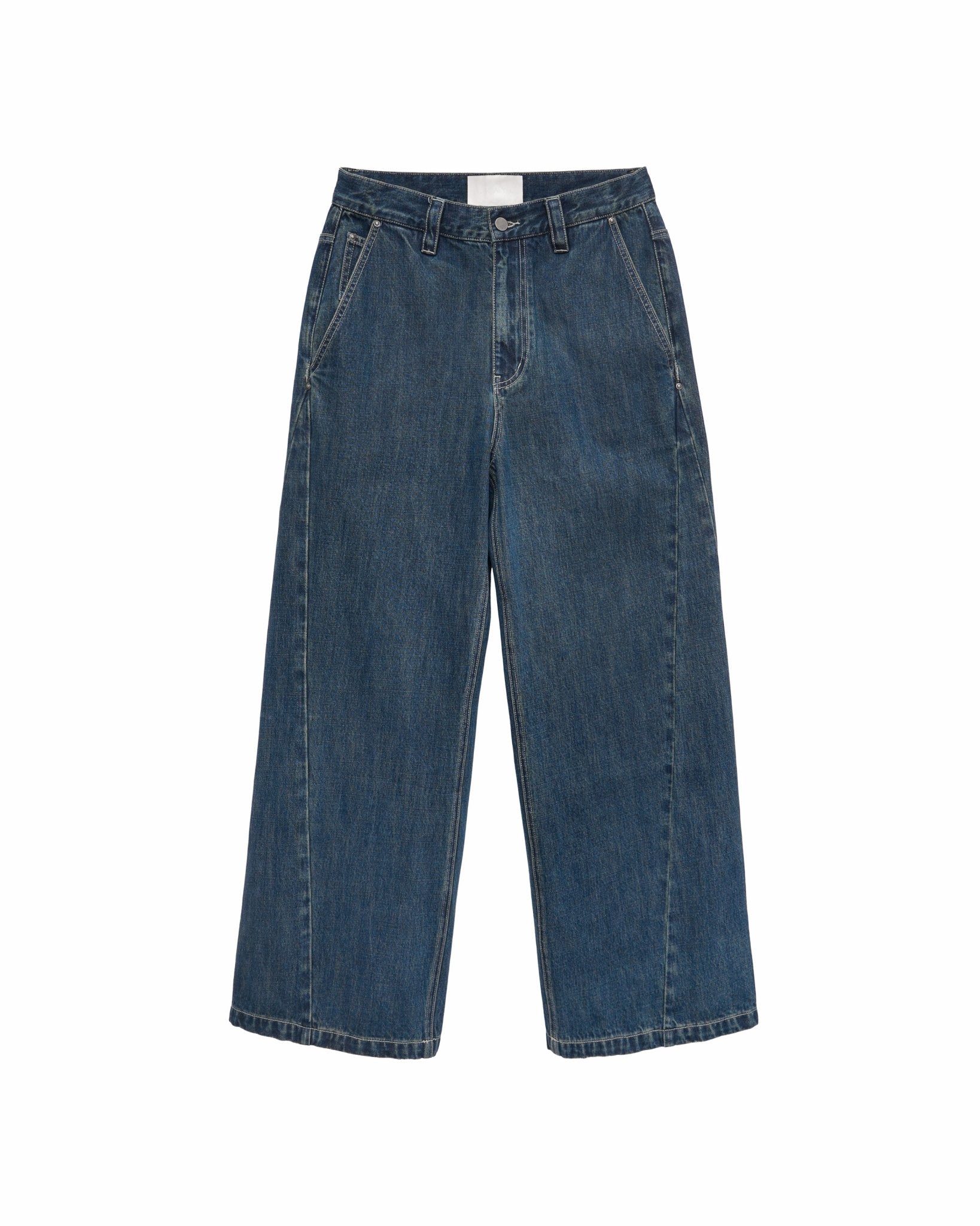 Straight Leg Belted Jeans - G R A Y E