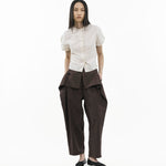 Sun - Dried Cocoon Top - Ivory - G R A Y E