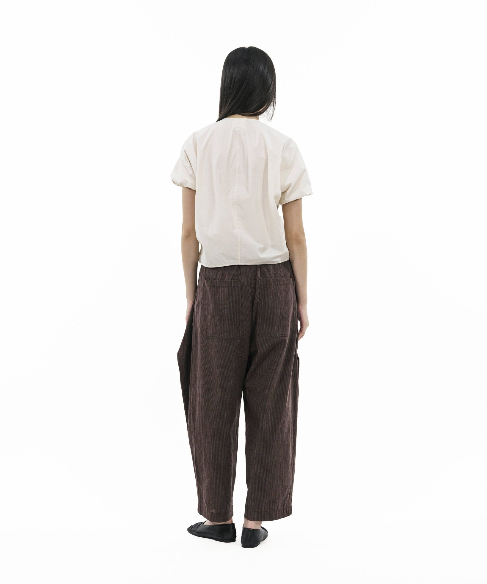 Sun - Dried Cocoon Top - Ivory - G R A Y E