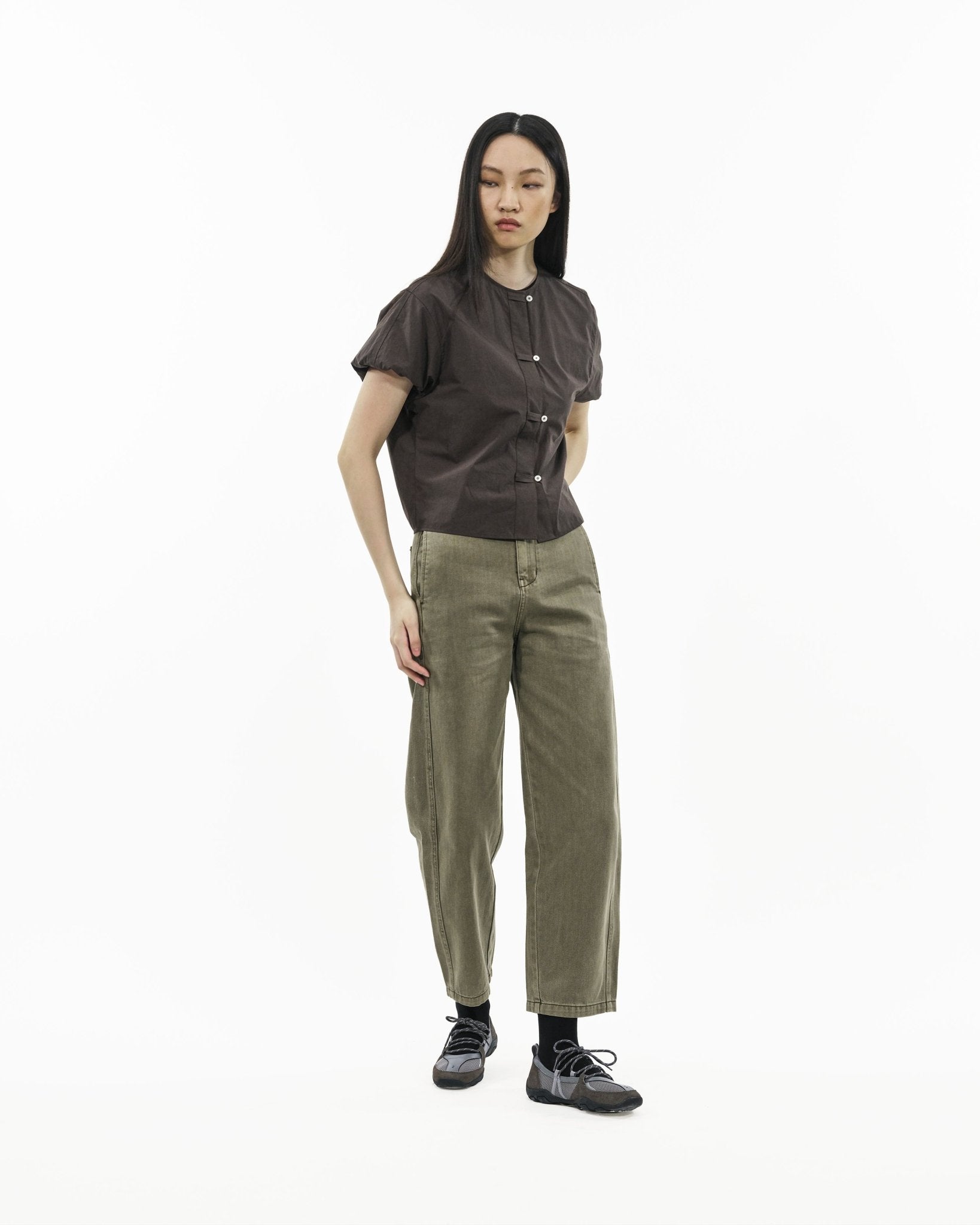 Sun - Dried Cocoon Top - Smoked Plum - G R A Y E