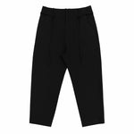 Tailored Dropped Crotch Pants - Black - G R A Y E