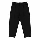 Tailored Dropped Crotch Pants - Black - G R A Y E